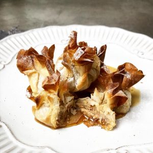Receta navideña: Saquito de pera y pasta de almendras