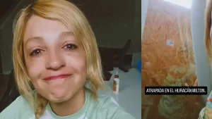 Influencer chilena atrapada por huracán Milton comparte su aterradora experiencia: "Se siente como vivir el fin del mundo"