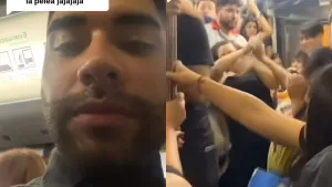 “A mí no me levantes la mano”: Curiosa pelea entre dos usuarias del Metro de Santiago se vuelve viral en TikTok
